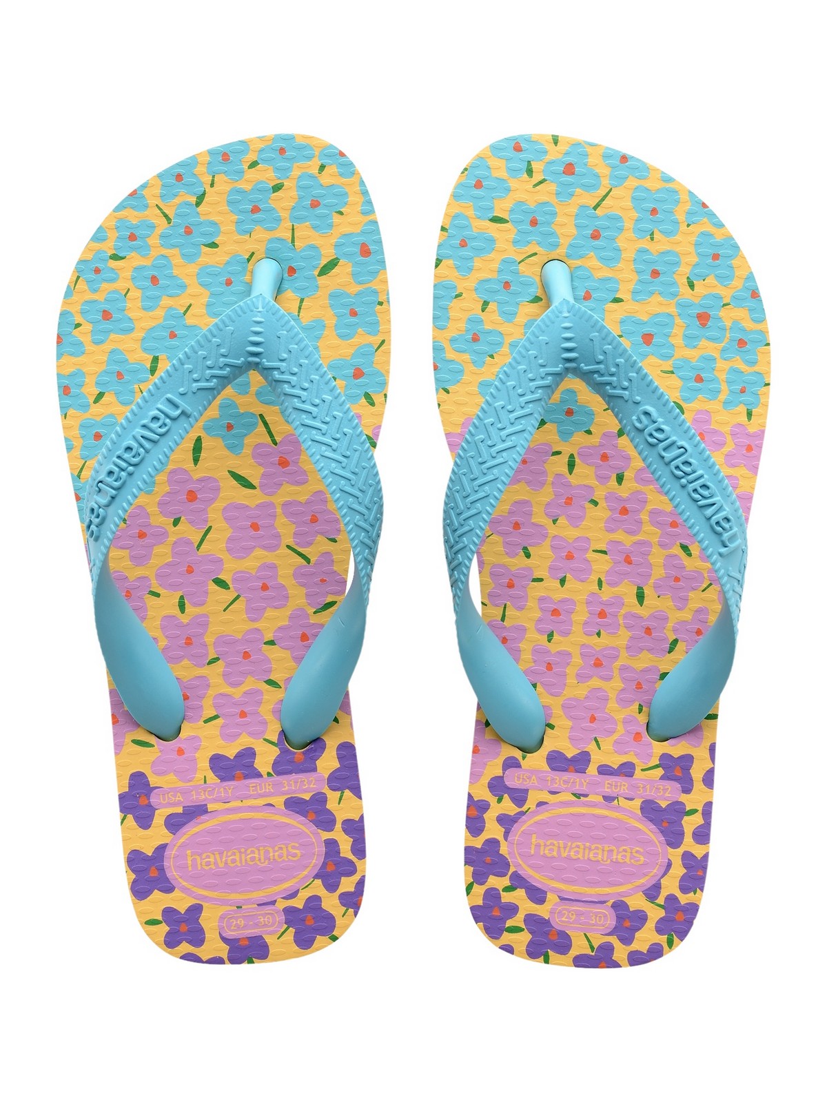 Tongs HAVAIANAS Hav. Kids Flores 4000052.6161 Jaune