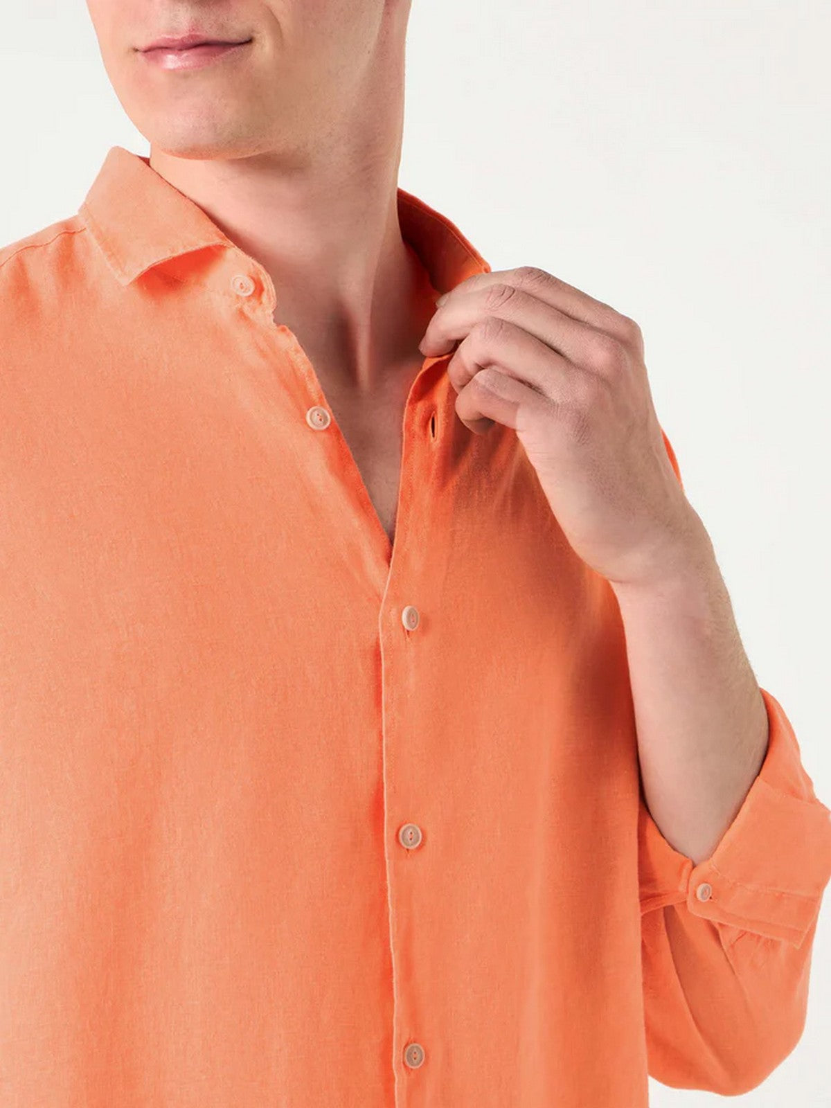 MC2 SAINT BARTH Chemise homme PAMPLONA 03763F Orange