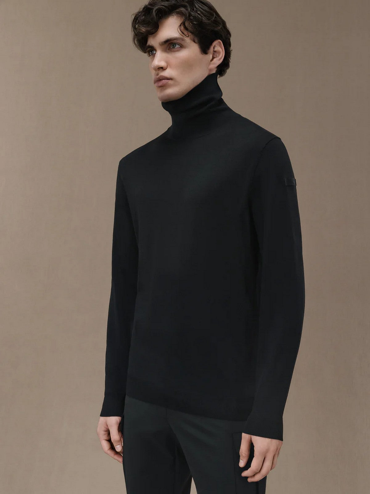 RRD Pull à col roulé MAXELL TURTLENECK KNIT W24159 10 Noir