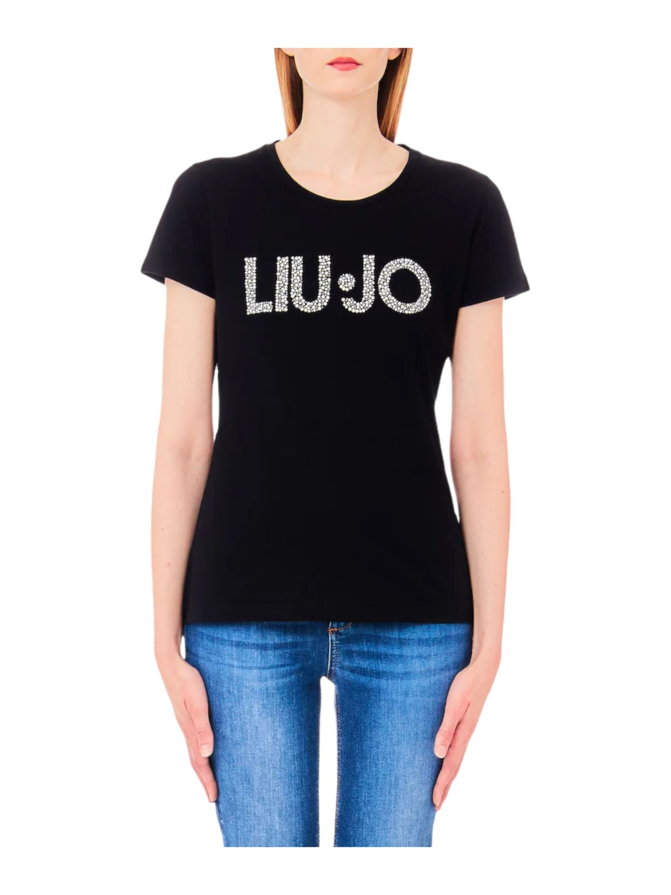 LIU JO WHITE T-shirt et polo pour femmes MA4322J5904 N9332 Noir