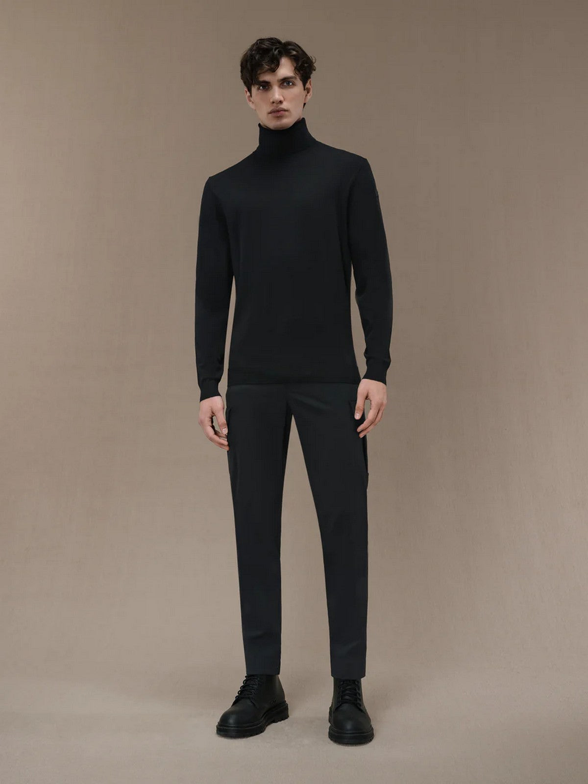 RRD Pull à col roulé MAXELL TURTLENECK KNIT W24159 10 Noir