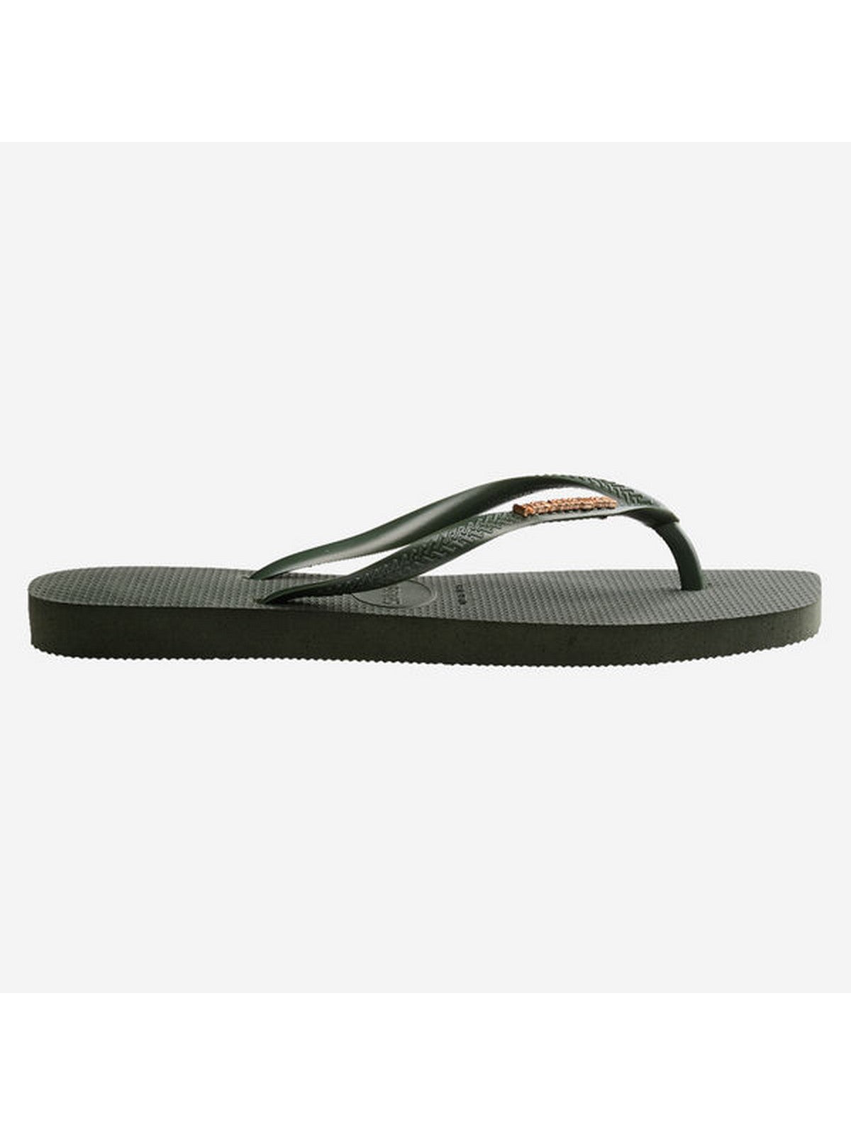 Tongs femmes HAVAIANAS Hav. logo carré métallique 4148257.4896 Vert