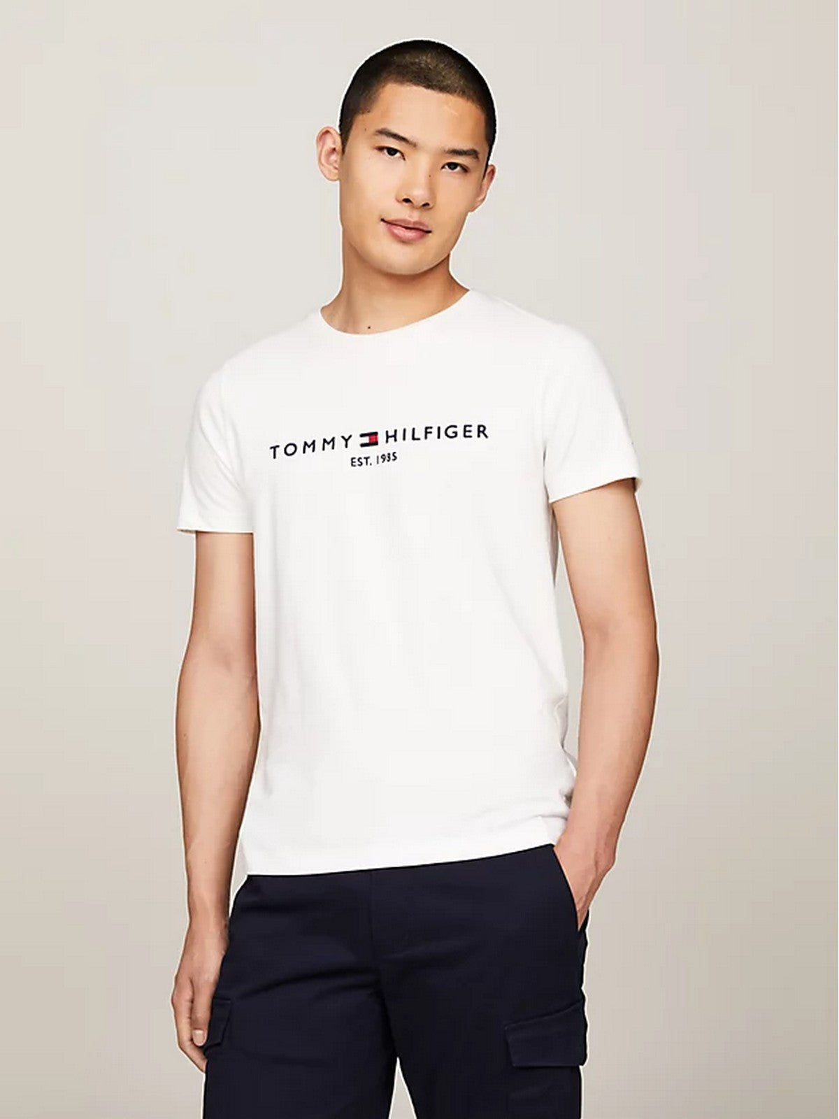 TOMMY HILFIGER T-Shirt et Polo Hommes MW0MW11465 118 Blanc