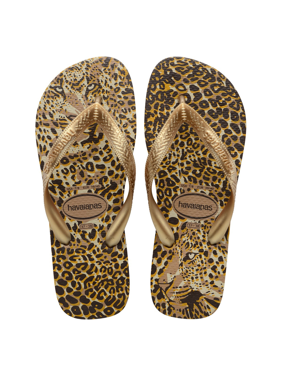 Tongs pour femmes HAVAIANAS Hav. Top animals 4132920.7440 Beige