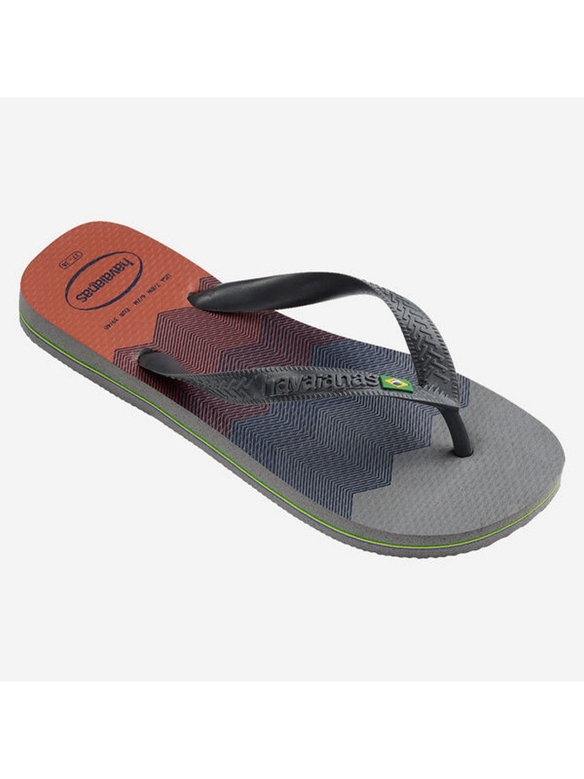 Tongs unisexes pour adultes HAVAIANAS Hav. Brasil Fresh 4145745.5002 Gris