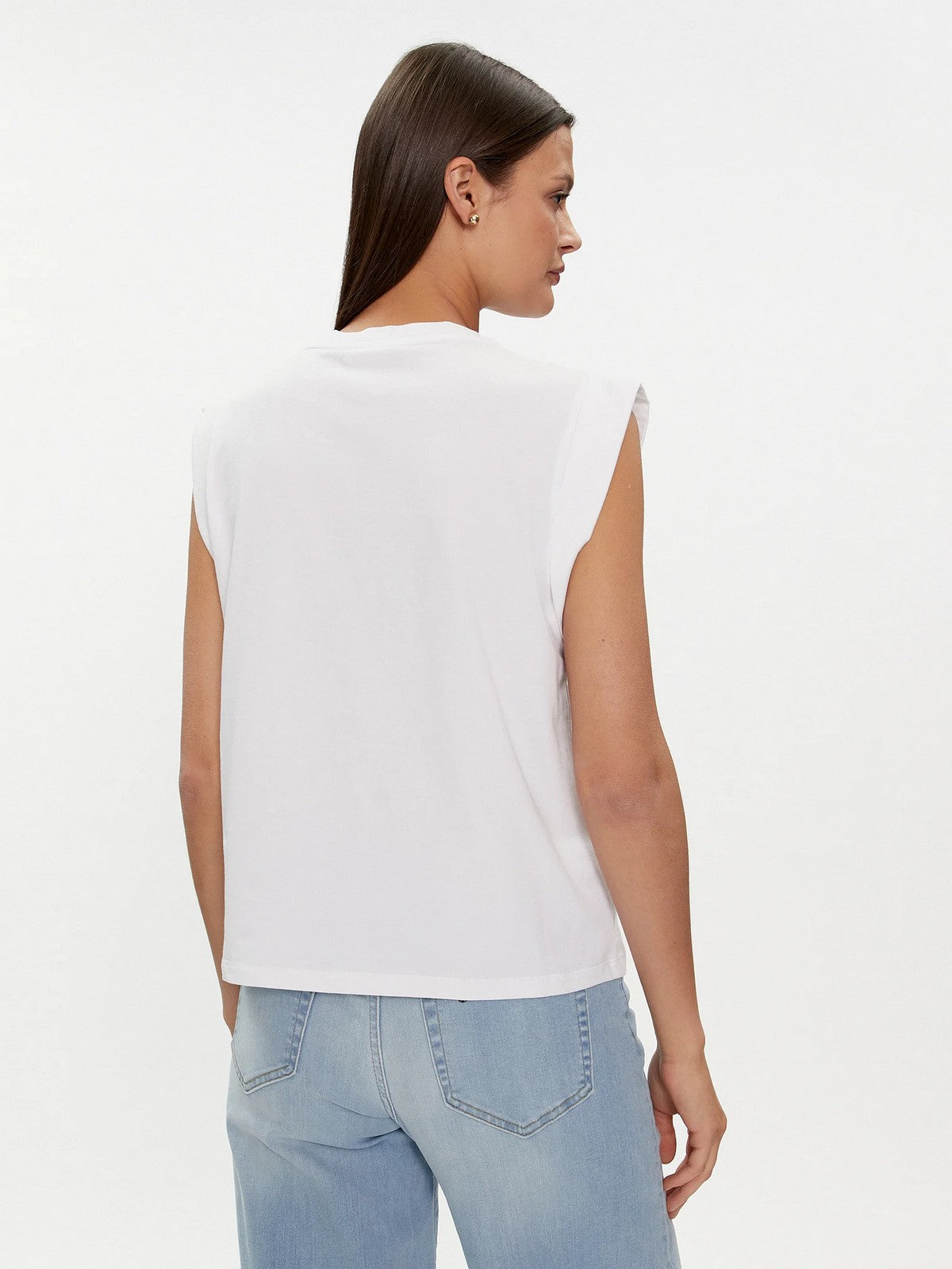 LIU JO WHITE T-shirt et polo pour femmes MA4332J5003 N9277 Blanc