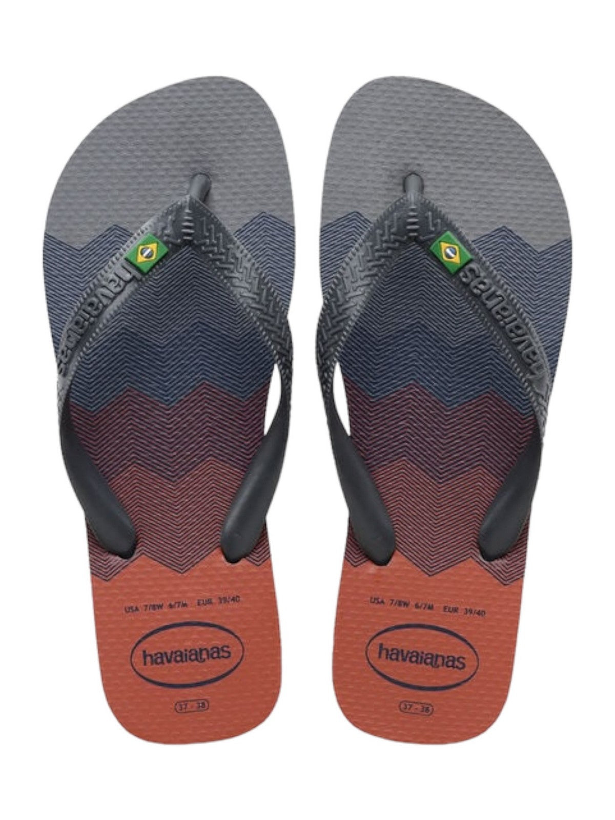 Tongs unisexes pour adultes HAVAIANAS Hav. Brasil Fresh 4145745.5002 Gris