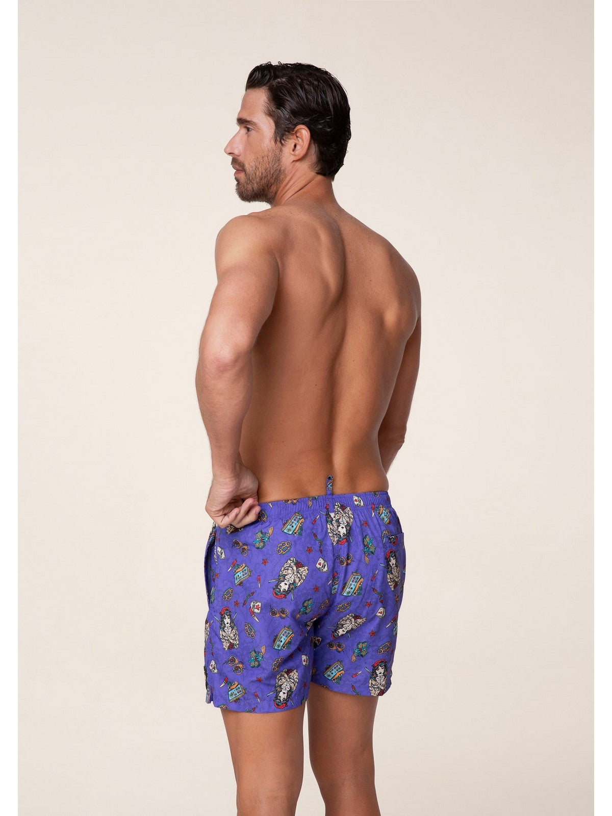 Maillot de bain F**K Hommes FK24-2060X11 Violet