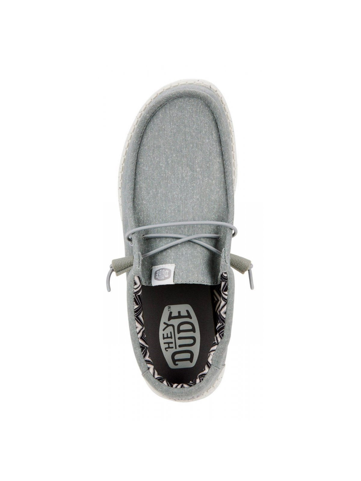 HEY DUDE Mocassin Hommes Wally Canvas HD.40700 007 Gris