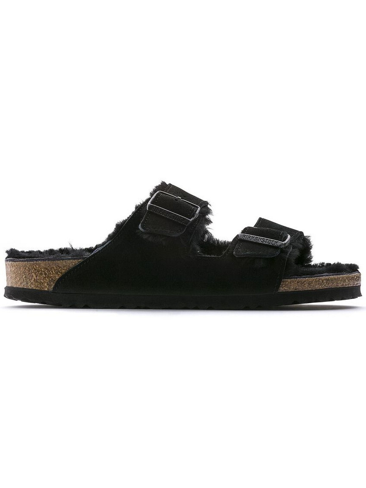 BIRKENSTOCK Pantoufles en shearling Arizona Adulte 752663 Noir