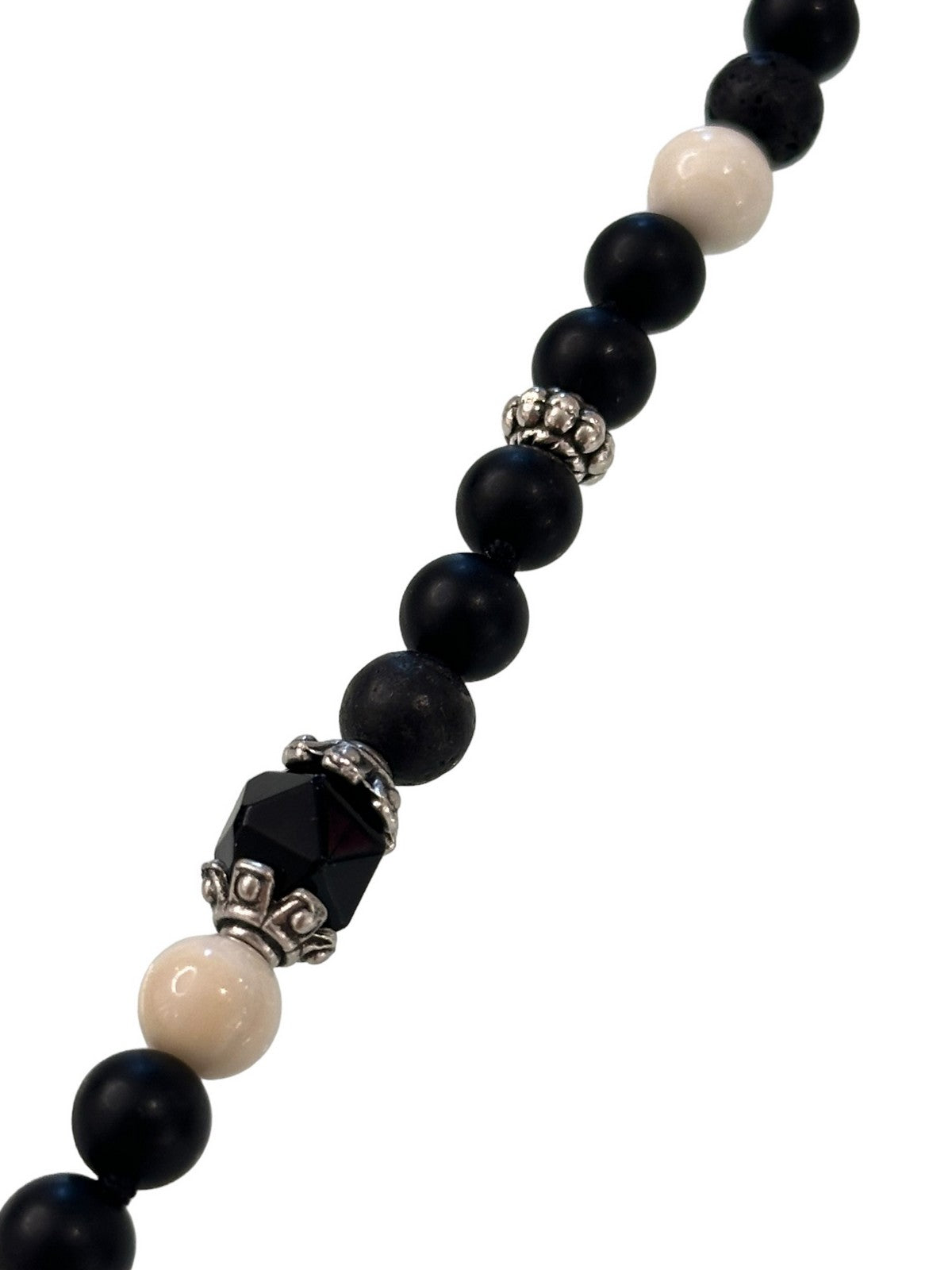 MANCINO Collier pour hommes MACO 1 Noir