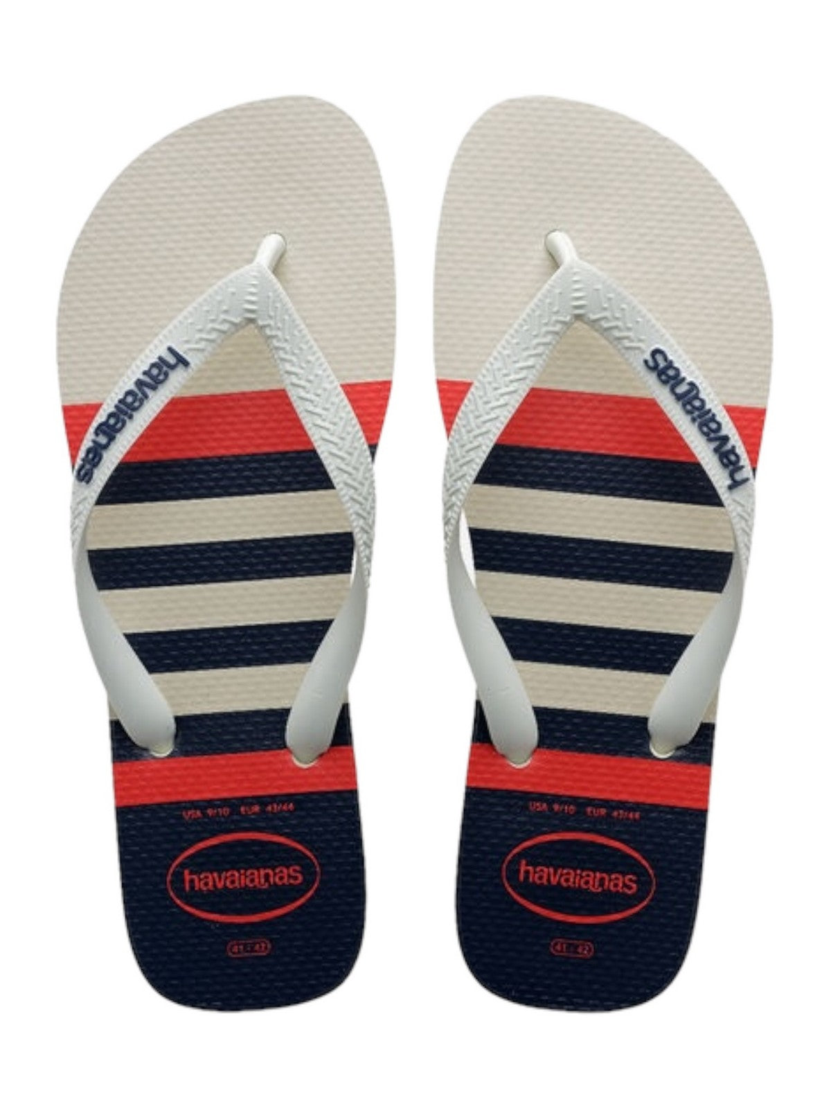 Tongs HAVAIANAS Hommes Hav. Top Nautical 4137126.6349 Blanc