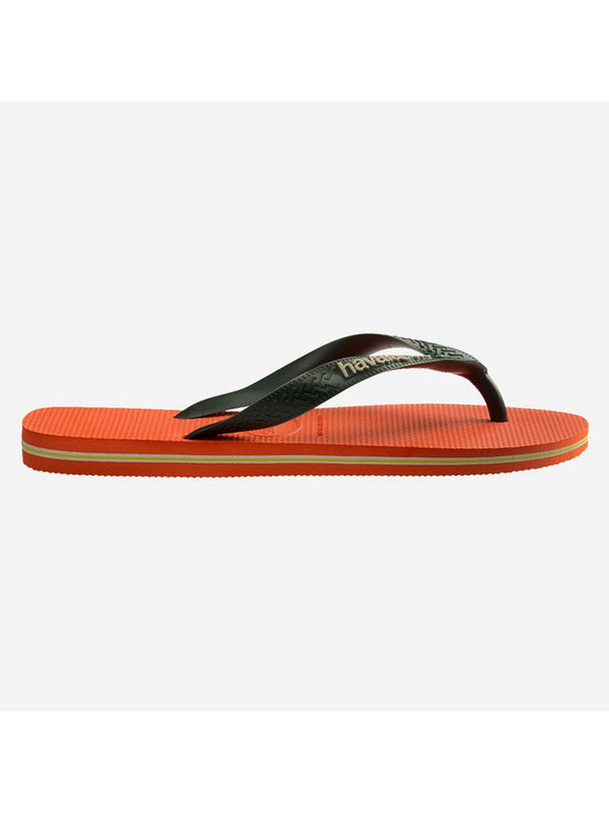 Tongs adultes unisexes HAVAIANAS Hav. Brasil logo 4110850.5568 Orange