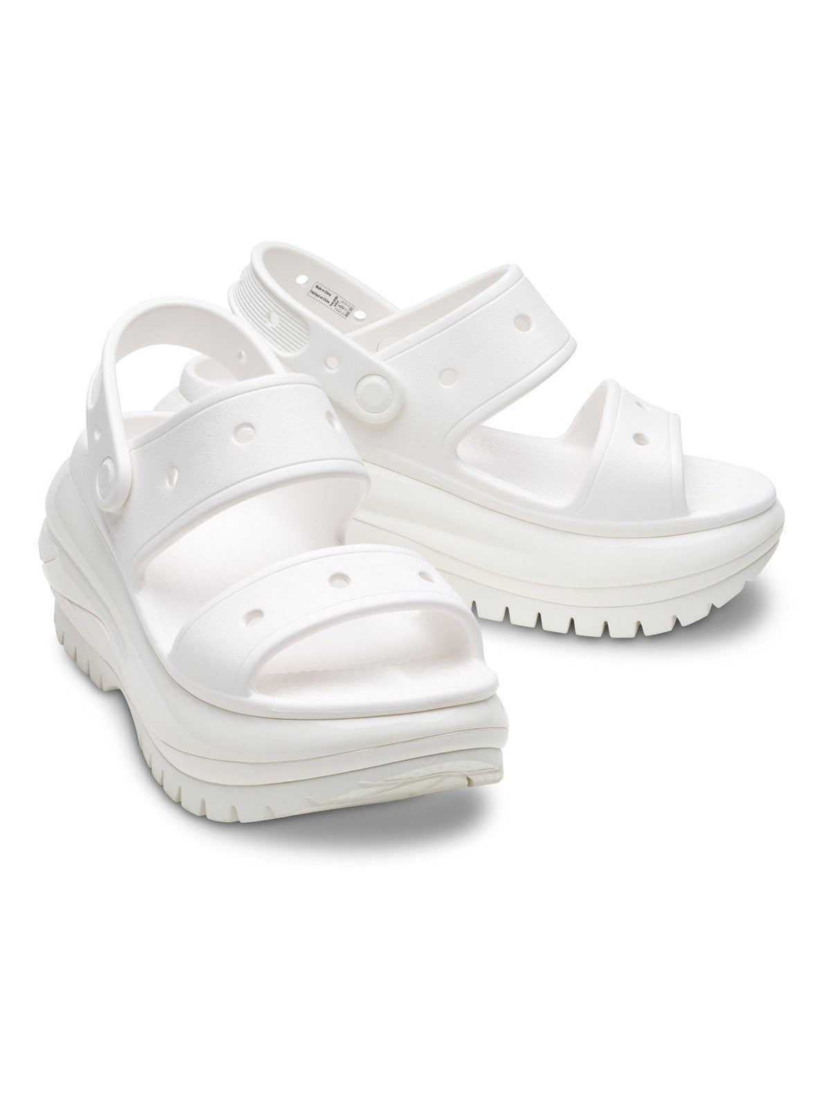 CROCS Femme Classic Mega Crush Sandal W 207989 100 Blanc