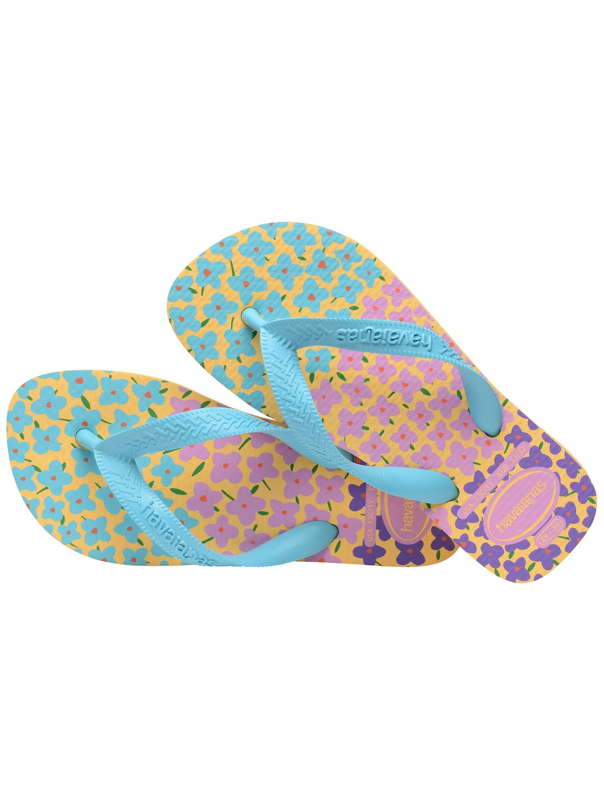 Tongs HAVAIANAS Hav. Kids Flores 4000052.6161 Jaune