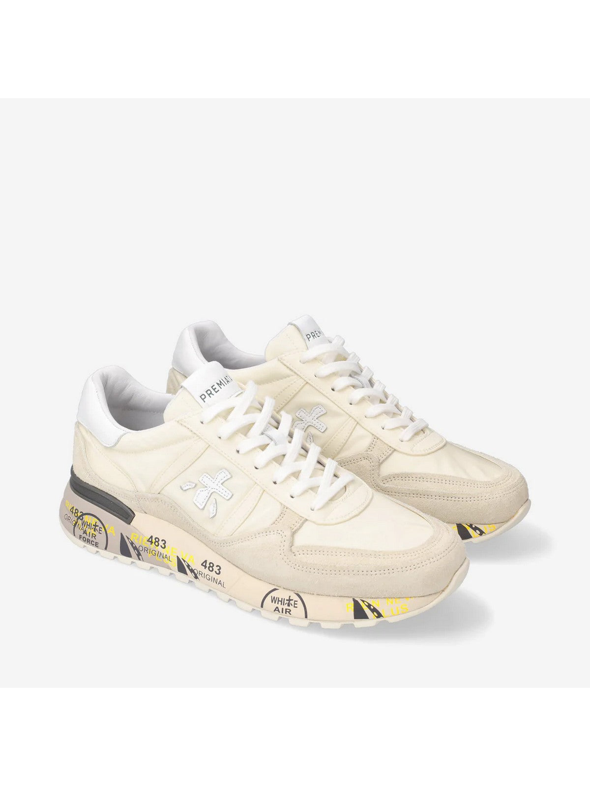 PREMIATA Hommes Sneaker LANDECK VAR 6136 Blanc