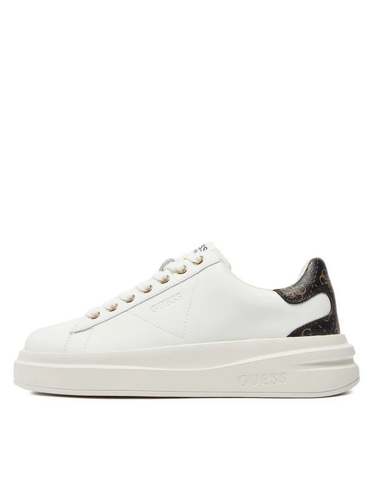 GUESS Femme Sneaker Elbina FLJELB FAL12 WHBRO Blanc