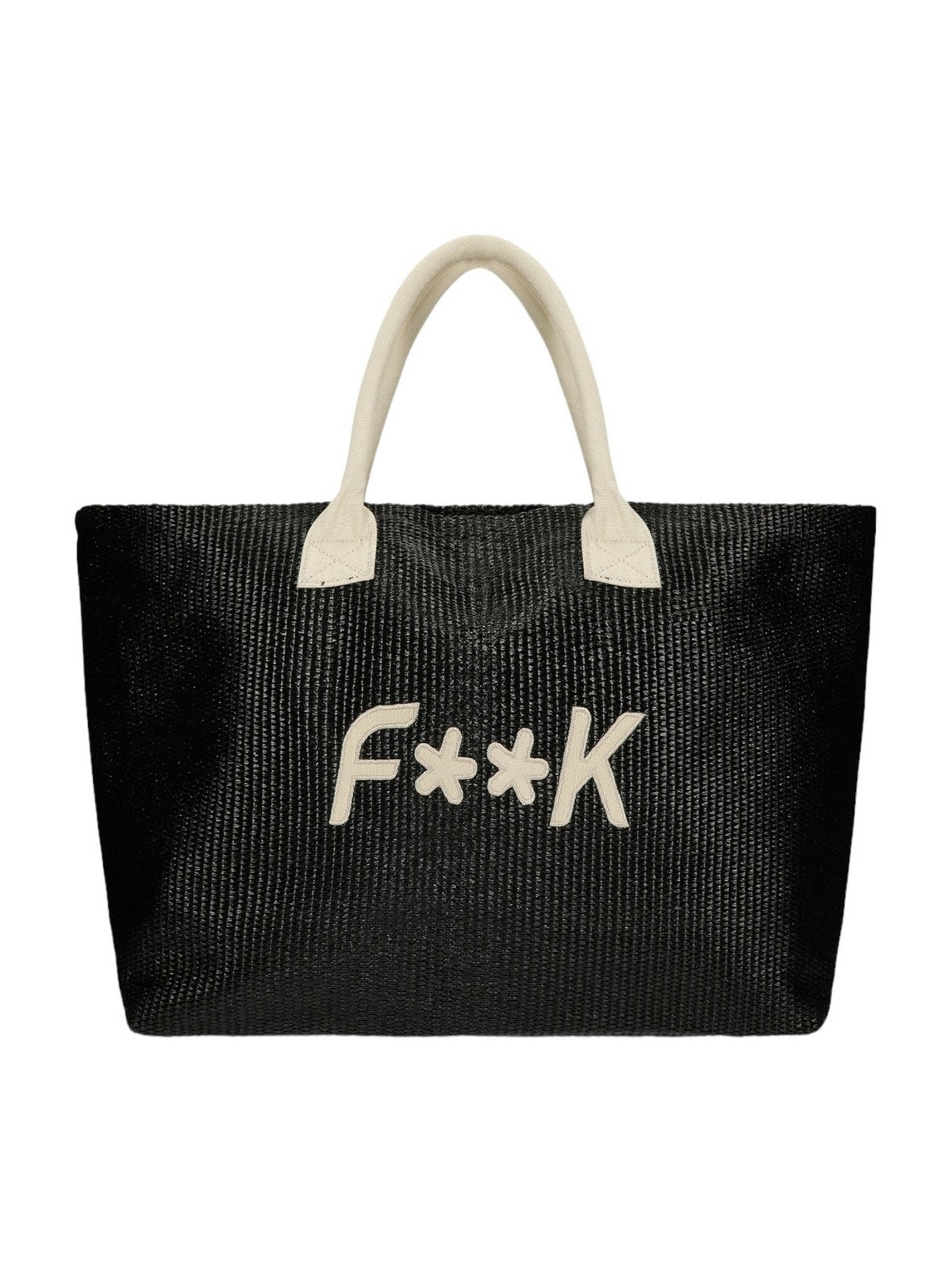 Sac de plage pour femmes F**K FK24-A058BK Noir