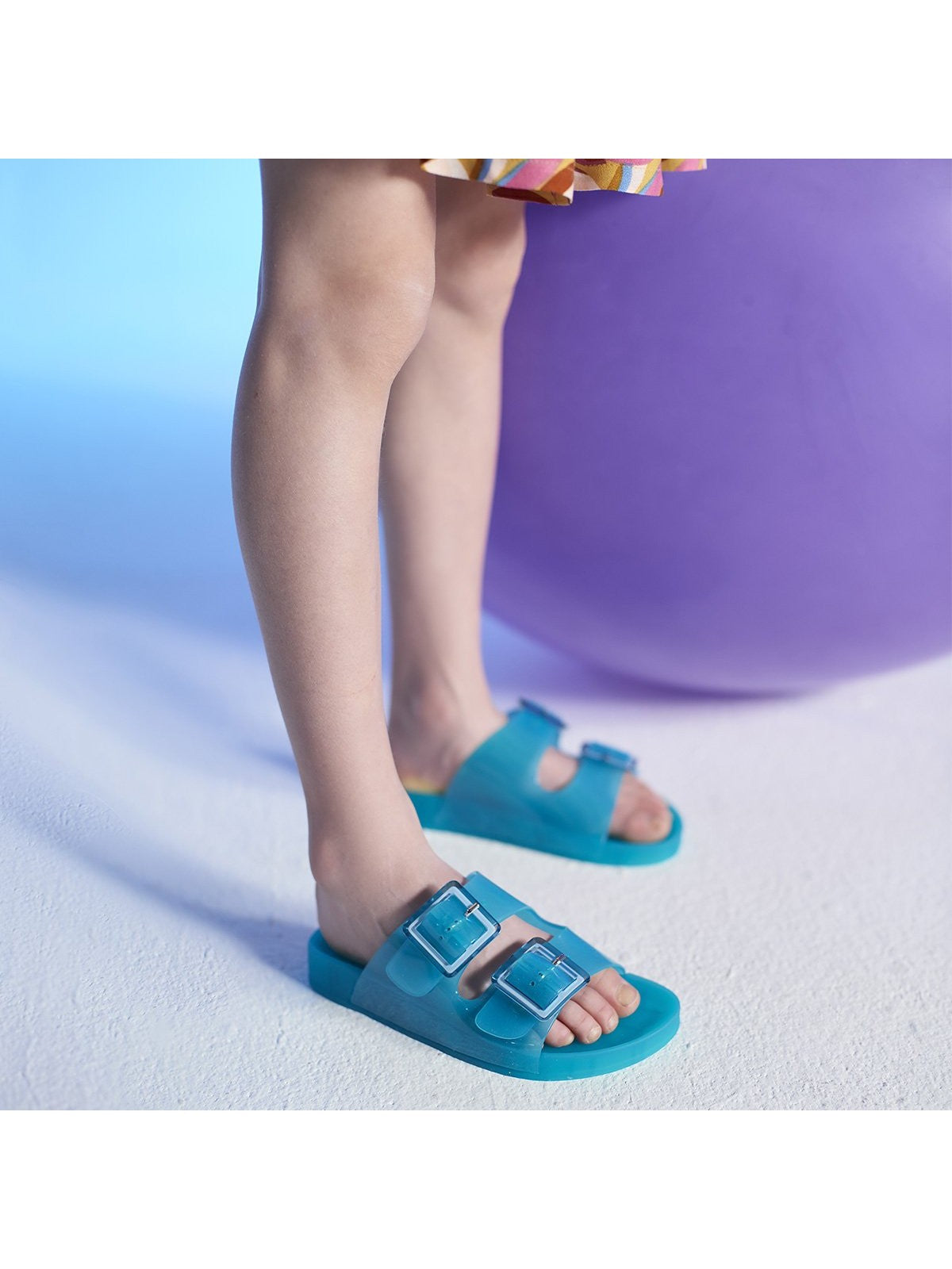 COLORS OF CALIFORNIA Chaussons pour filles et enfants Gelée pour enfants bio HC.CKJ0010 SKY Blue