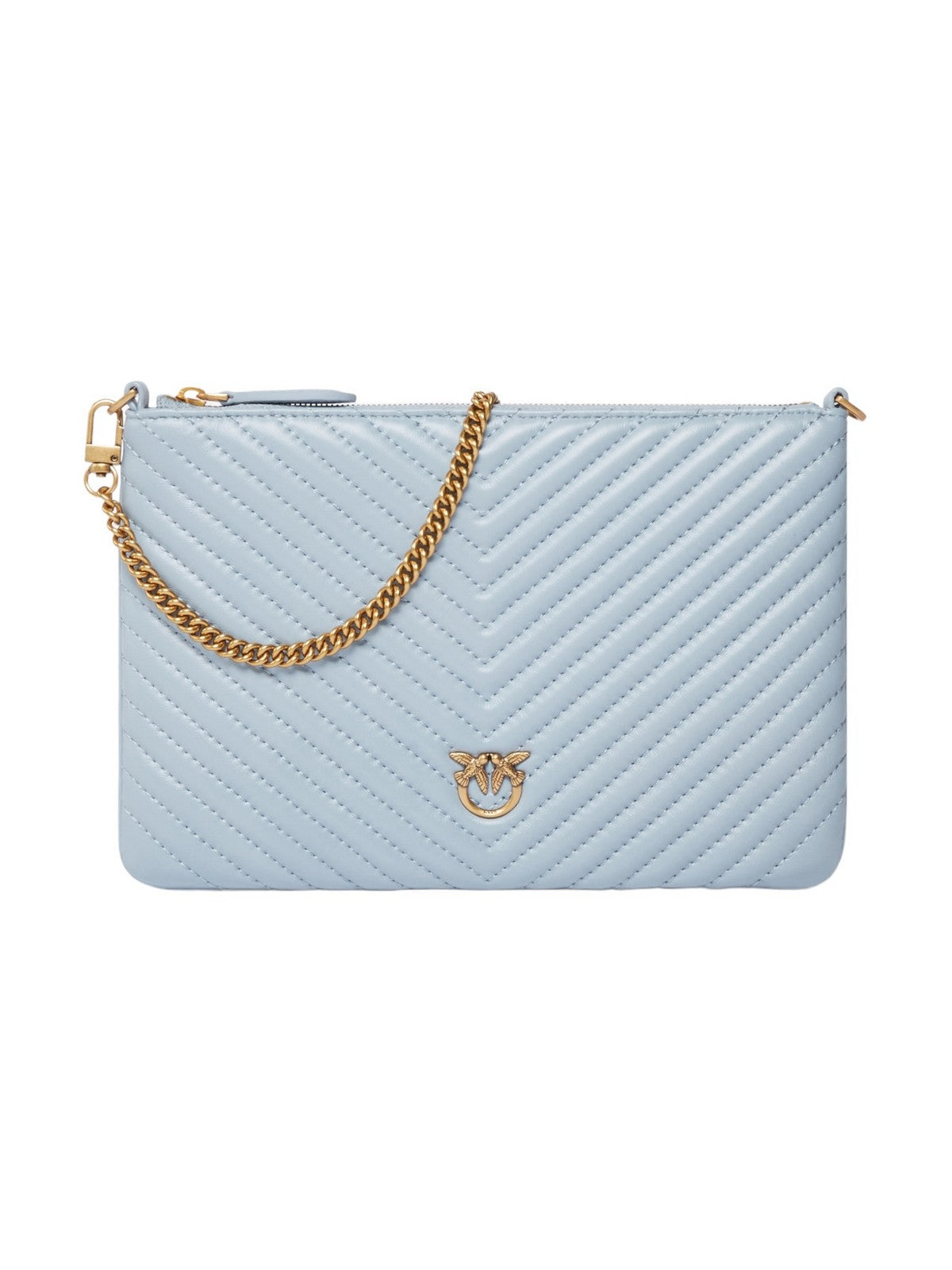 PINKO Sac Plat Femme Classic Sheep Nappa Chevr 100455-A0GK E57Q Bleu