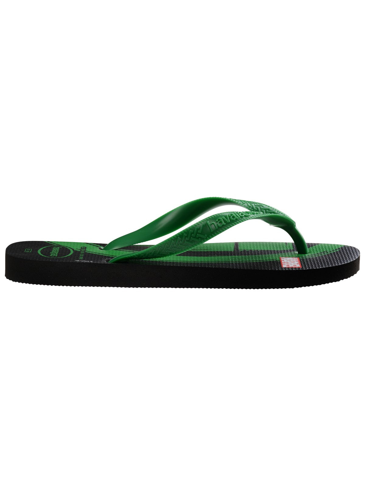 Tongs pour hommes HAVAIANAS Hav. Top Marvel Logomania 4146953.5579 Noir