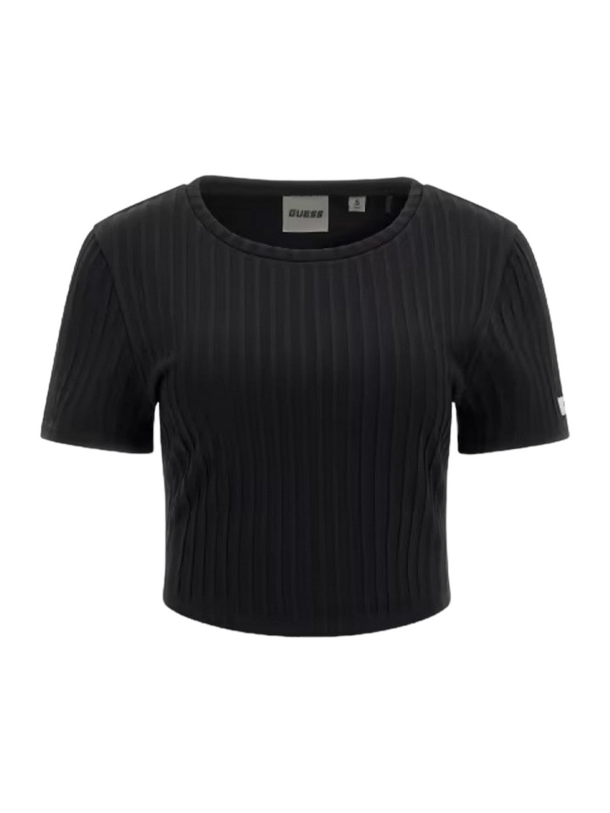 GUESS SPORT T-shirt et polo pour femmes Anneka Crop Tee V4RI02 KC2U2 JBLK Noir
