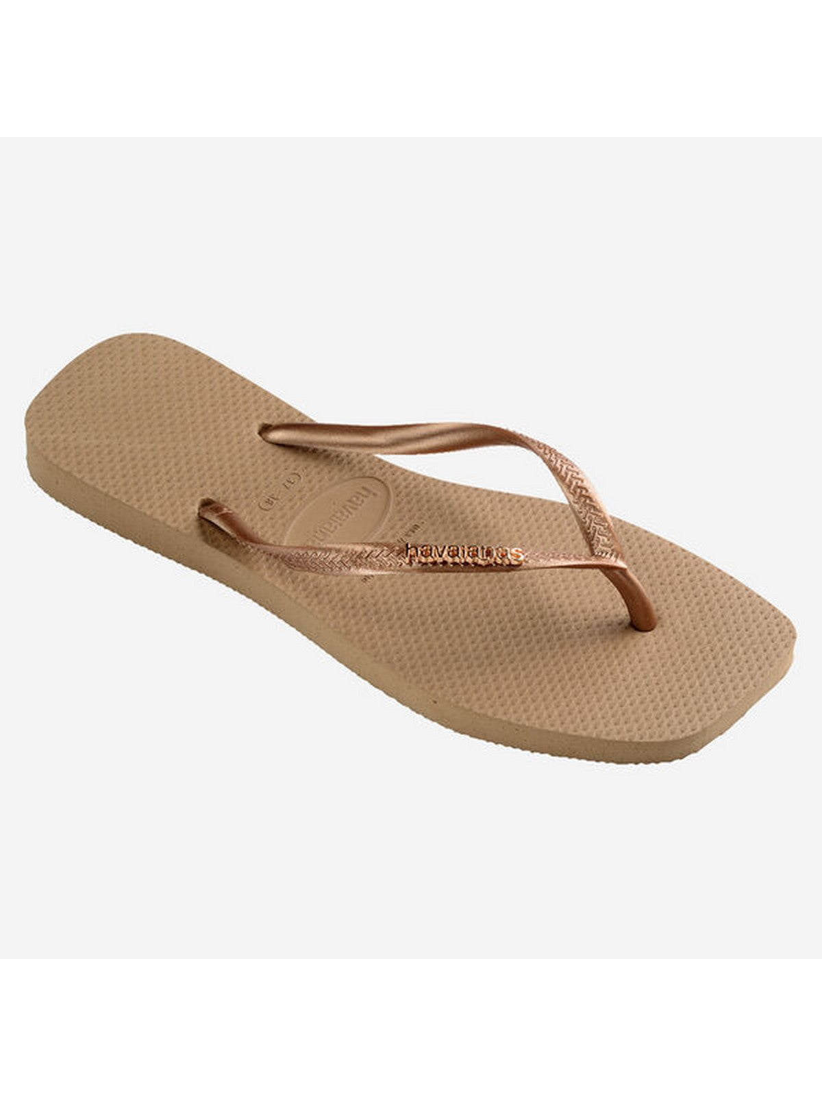 Tongs femmes HAVAIANAS Hav. logo carré métallique 4148257.5282 Rose