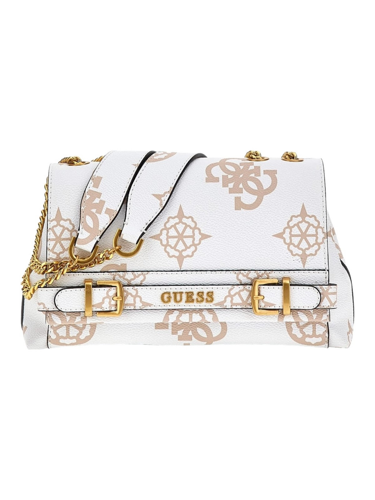 GUESS Sac pour femmes Sestri Logo Luxe S HWPO90 01210 WLO Blanc