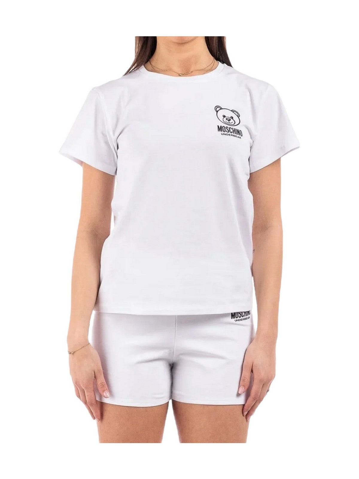 MOSCHINO UNDERWEAR T-shirt et polo pour femmes 241V6A0703 4406 1 Blanc