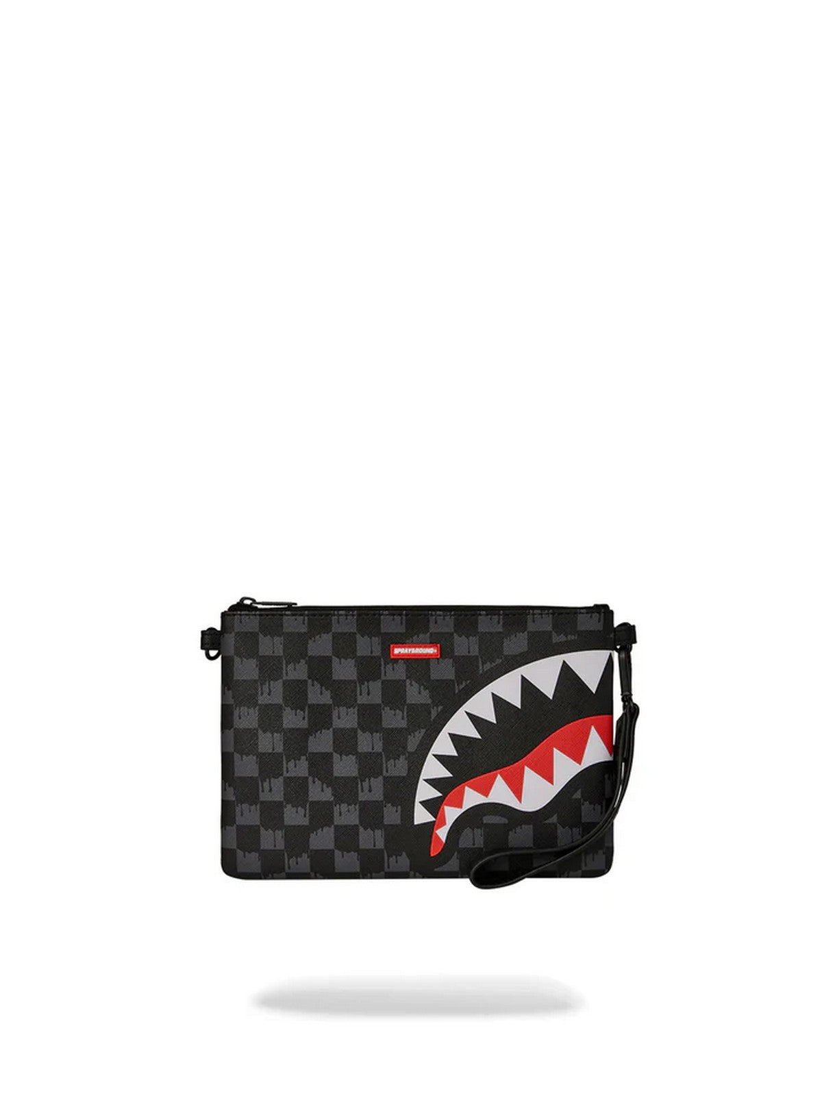 SPRAYGROUND Hommes DRIP CHECK SHARK CROSS CLUTCH STRAP 910B6571NSZ Noir