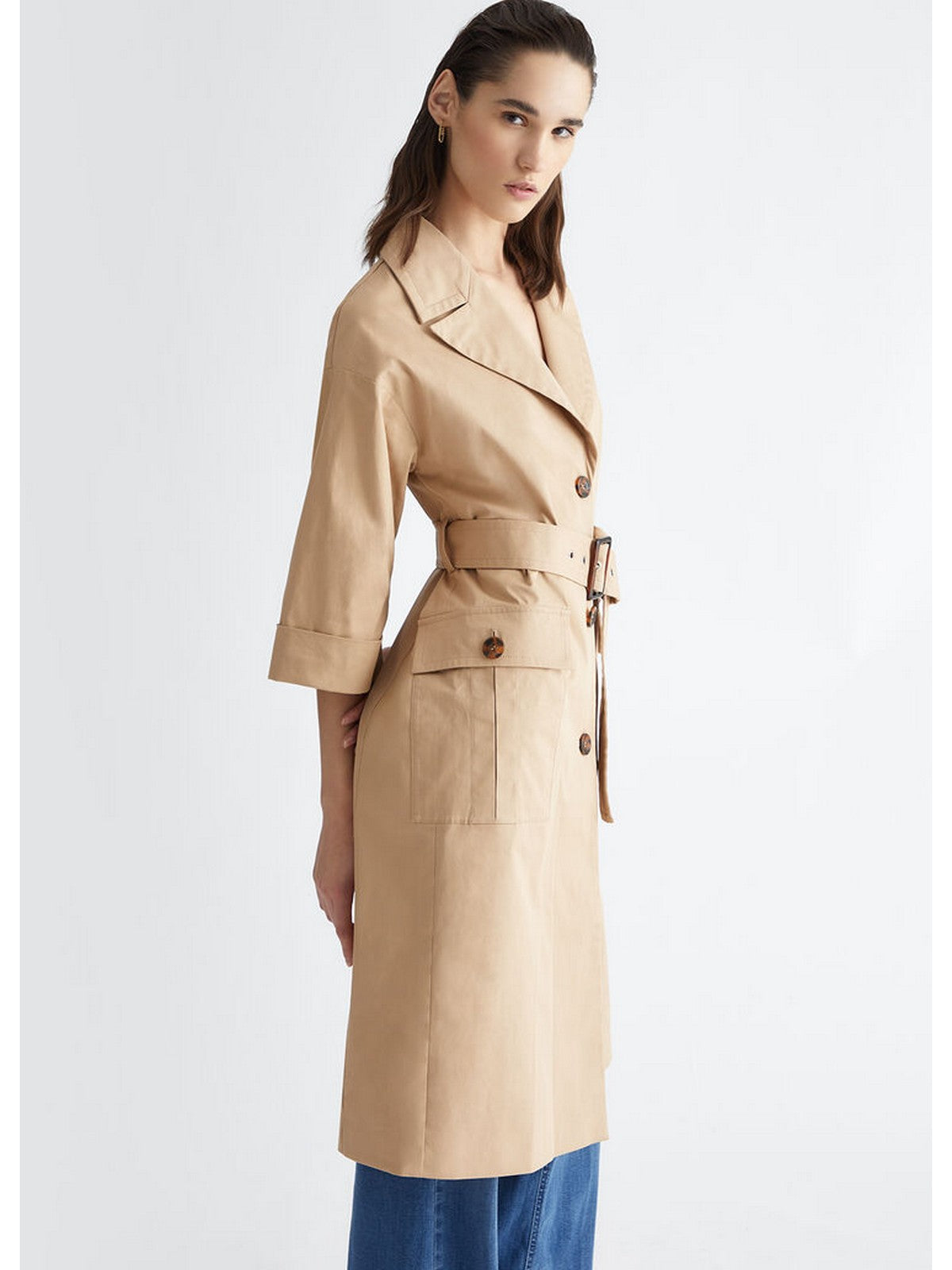 LIU JO BLACK Trench Coat pour femme CA4352TS049 41209 Beige