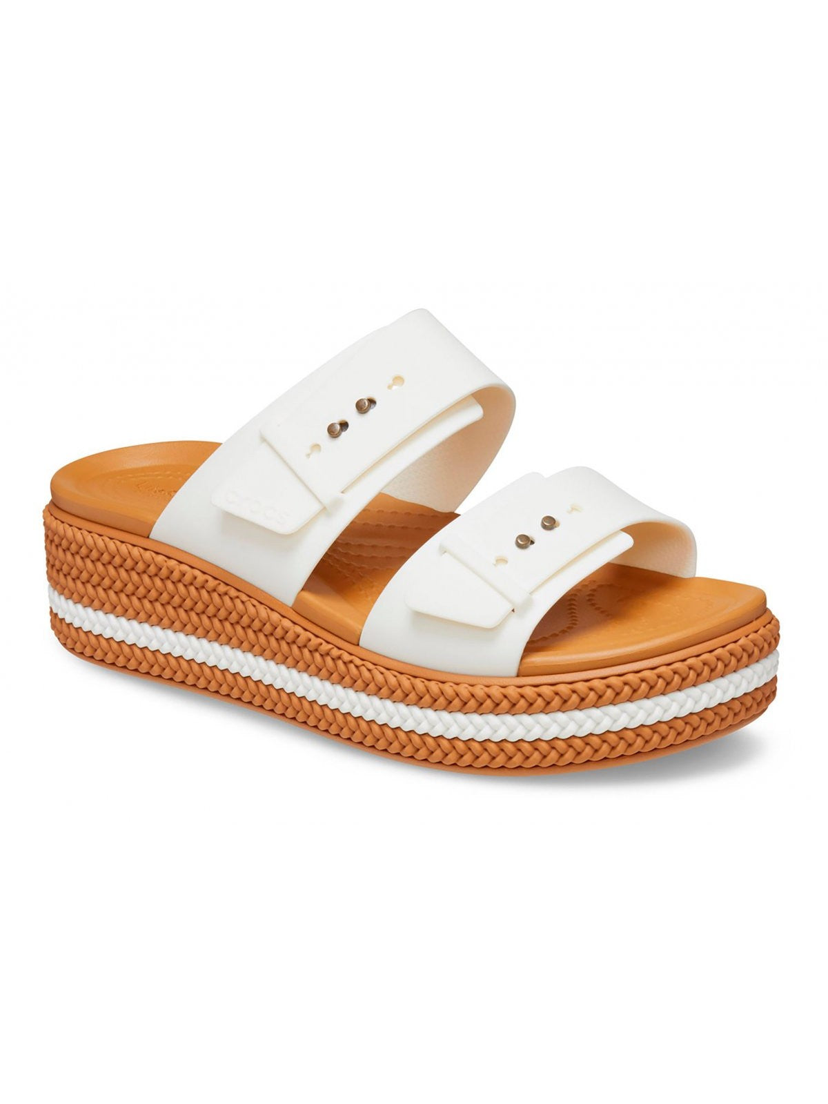 CROCS Sandales pour femmes Brooklyn Woven Buckle W 209978 0WV Blanc