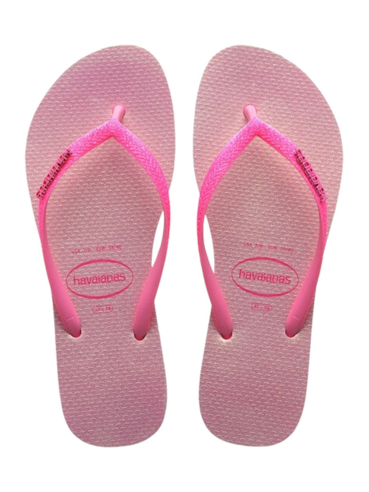 HAVAIANAS Tongs pour femmes Hav. Slim Glitter Iridescent 4148922.1749 Rose