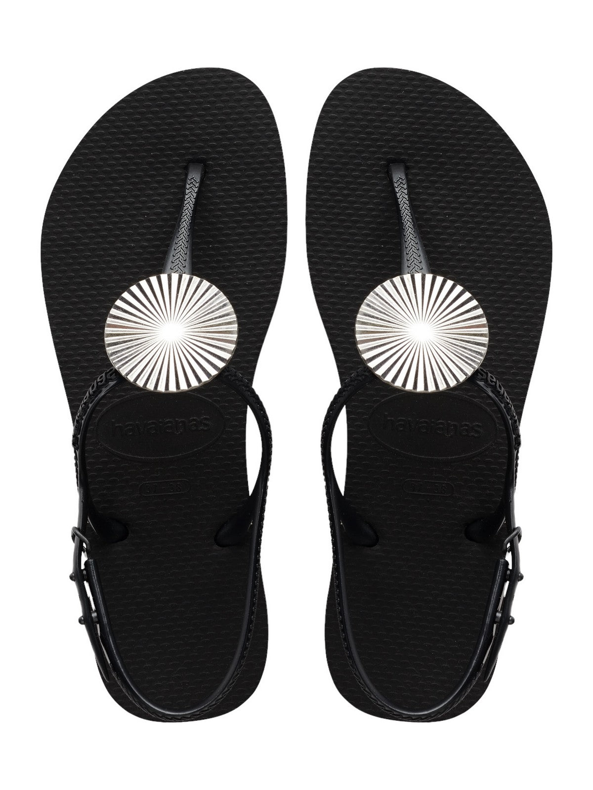 HAVAIANAS Tongs pour femmes Hav. Twist Metal 4148924.0090 Noir