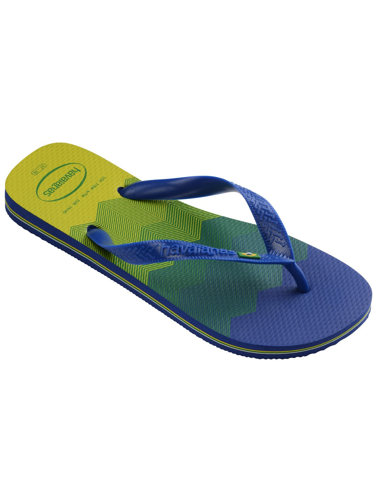 Tongs unisexes adultes HAVAIANAS Hav. Brasil Fresh 4145745.7893 Bleu