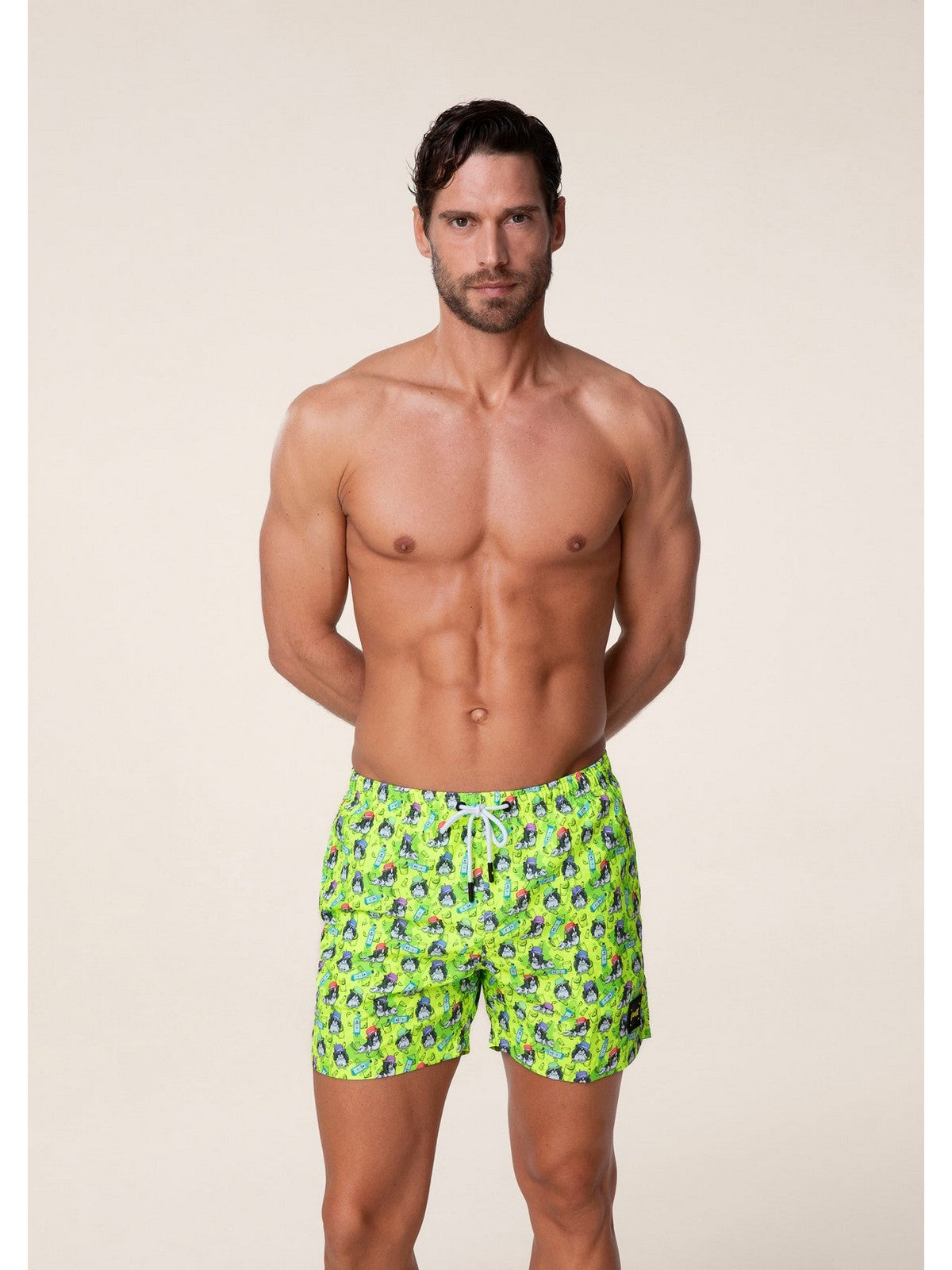 Maillot de bain F**K Hommes FK24-2060X16 Vert