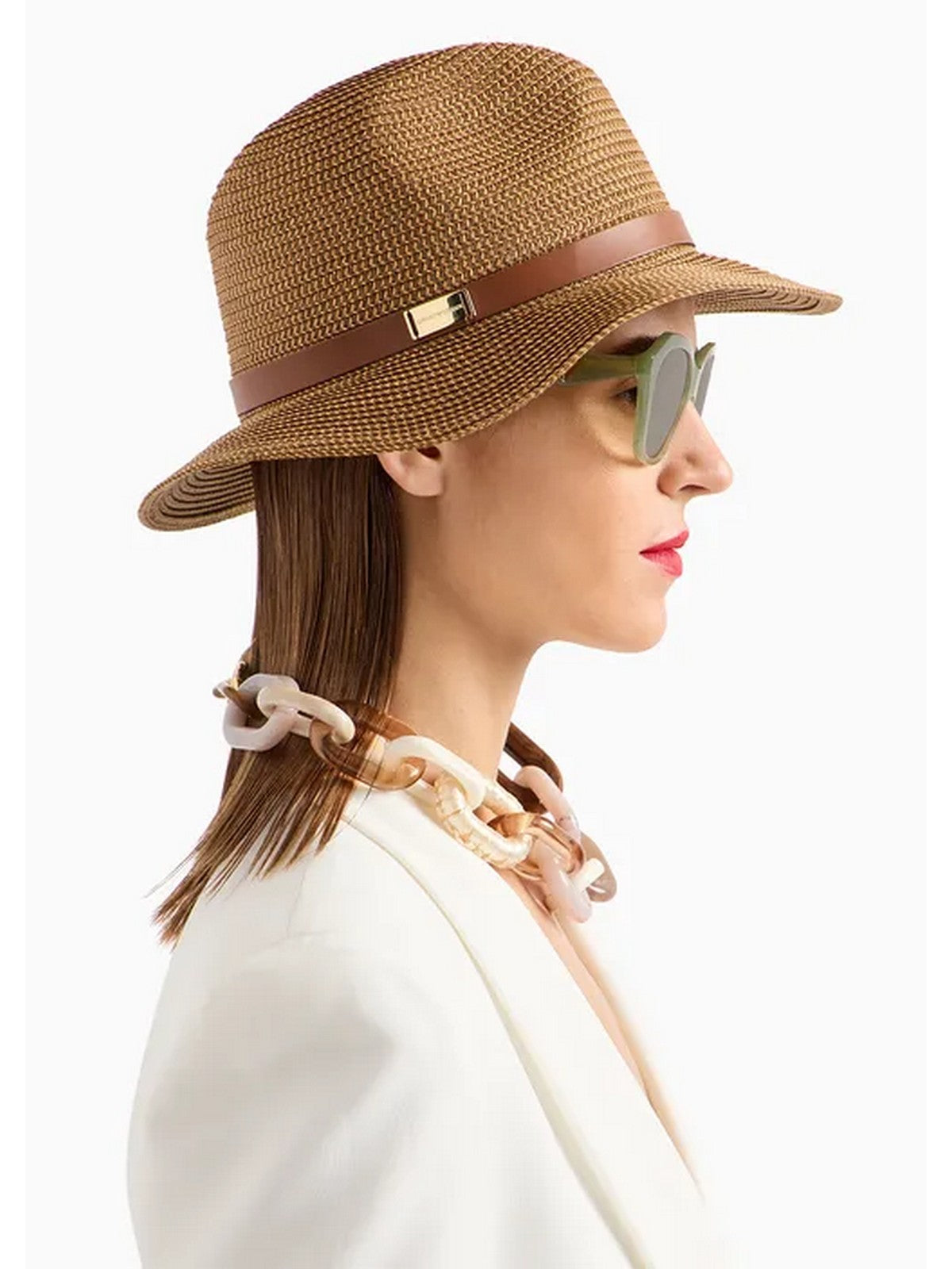 Chapeau EMPORIO ARMANI pour femme 637347 4R508 00153 Marron