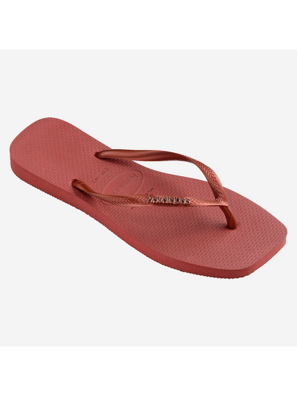 HAVAIANAS Tongs femmes Hav. logo carré métallique 4148257.5416 Rouge