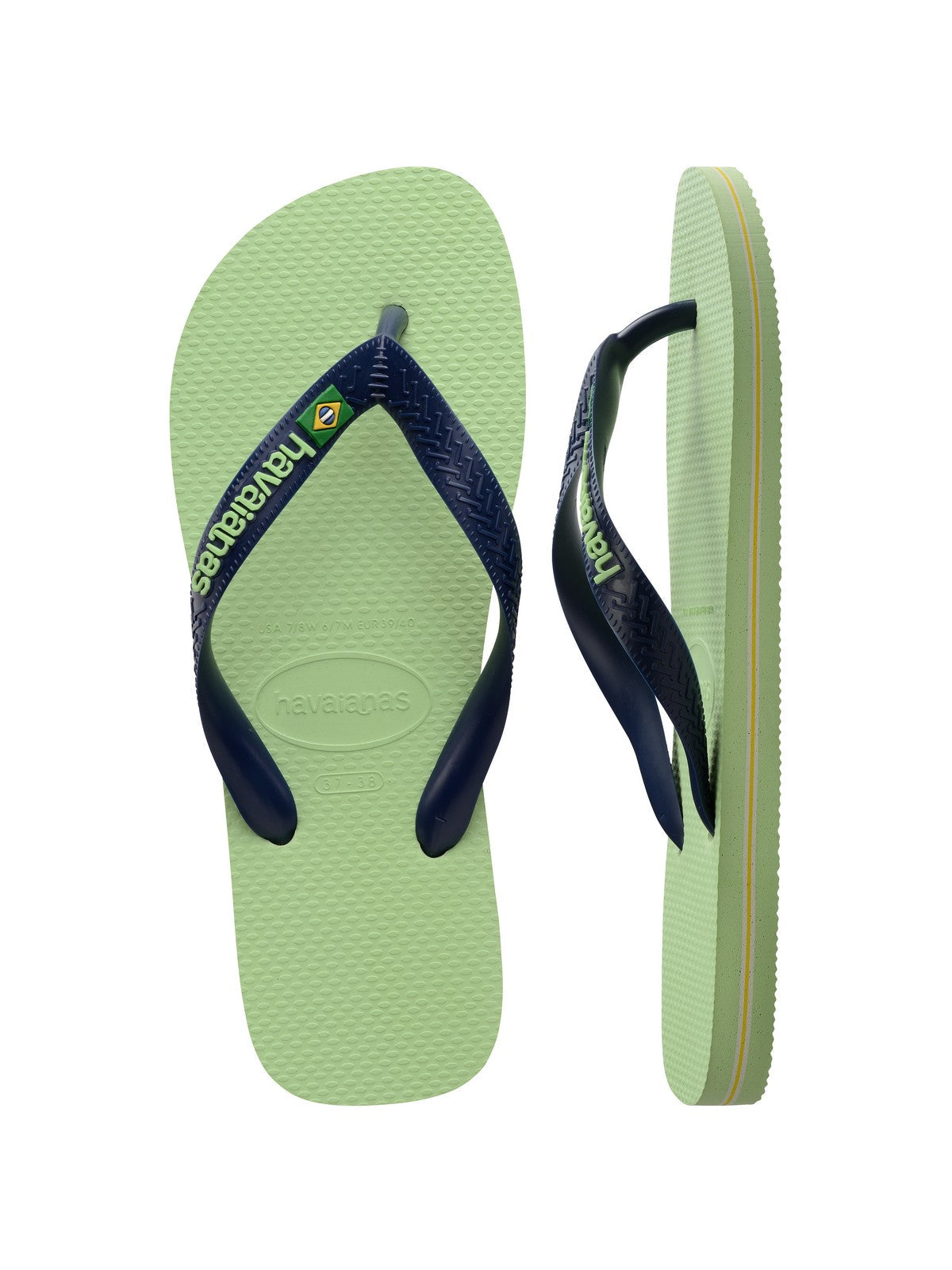 Tongs unisexes adultes HAVAIANAS Hav. Brasil logo 4110850.1822 Violet