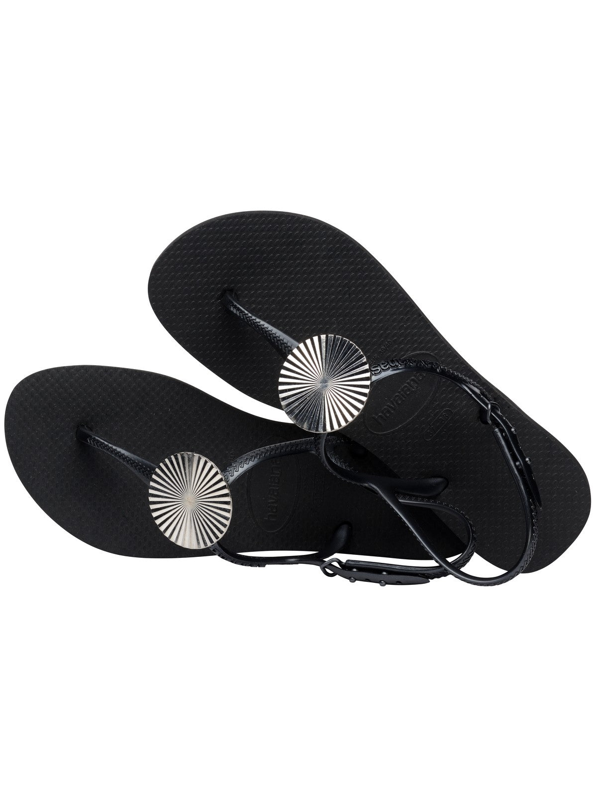 HAVAIANAS Tongs pour femmes Hav. Twist Metal 4148924.0090 Noir