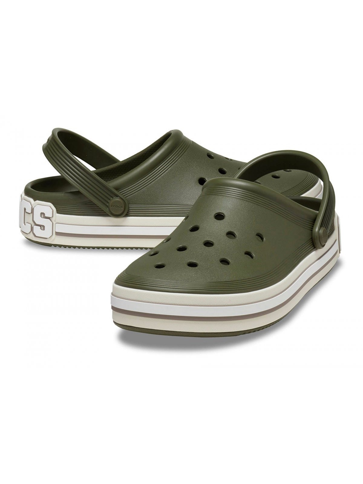 CROCS Slipper Unisex Adulte Off Court Logo Clog 209651 309 Green