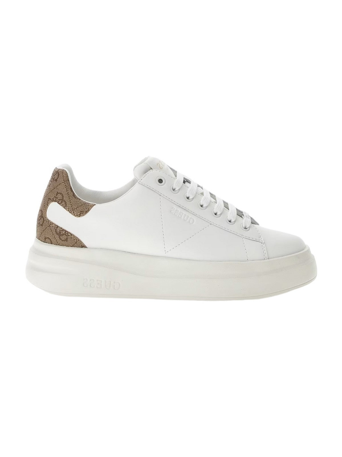 GUESS Femme Sneaker Elbina FLJELB FAL12 WHBEI Blanc