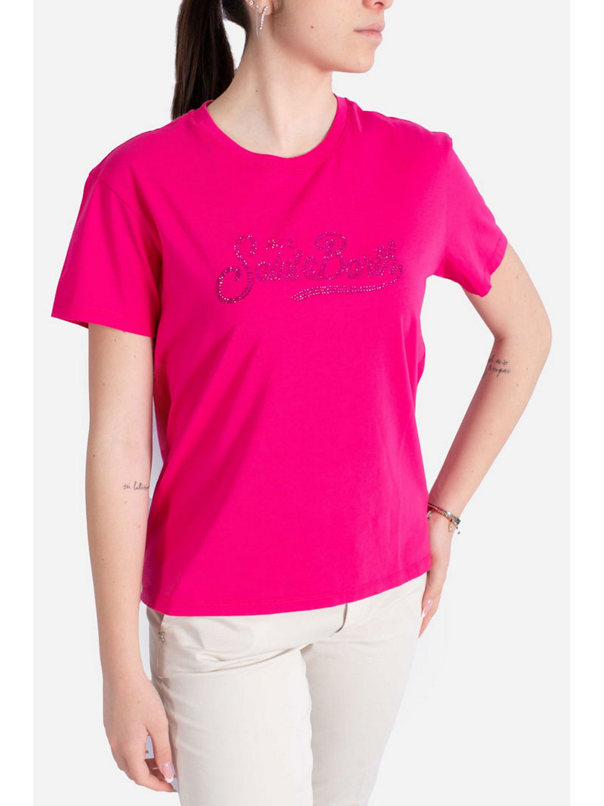MC2 SAINT BARTH T-Shirt et Polo Femme EMILIE 05389F Rose