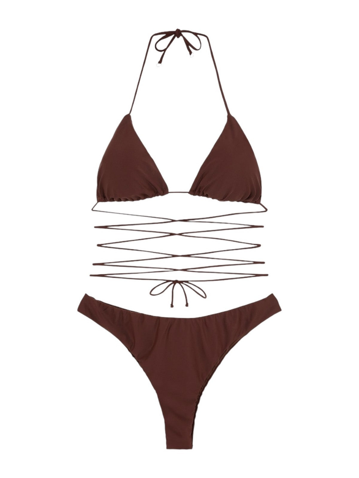 ME FUI Maillots de bain femmes MF24-0310BN Marron