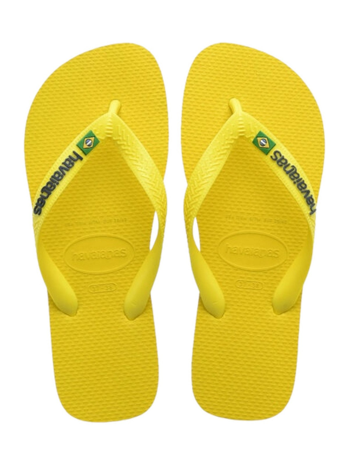 HAVAIANAS Adulte Tongs unisexes Hav. Brasil Logo Neon 4149370.8809 Jaune