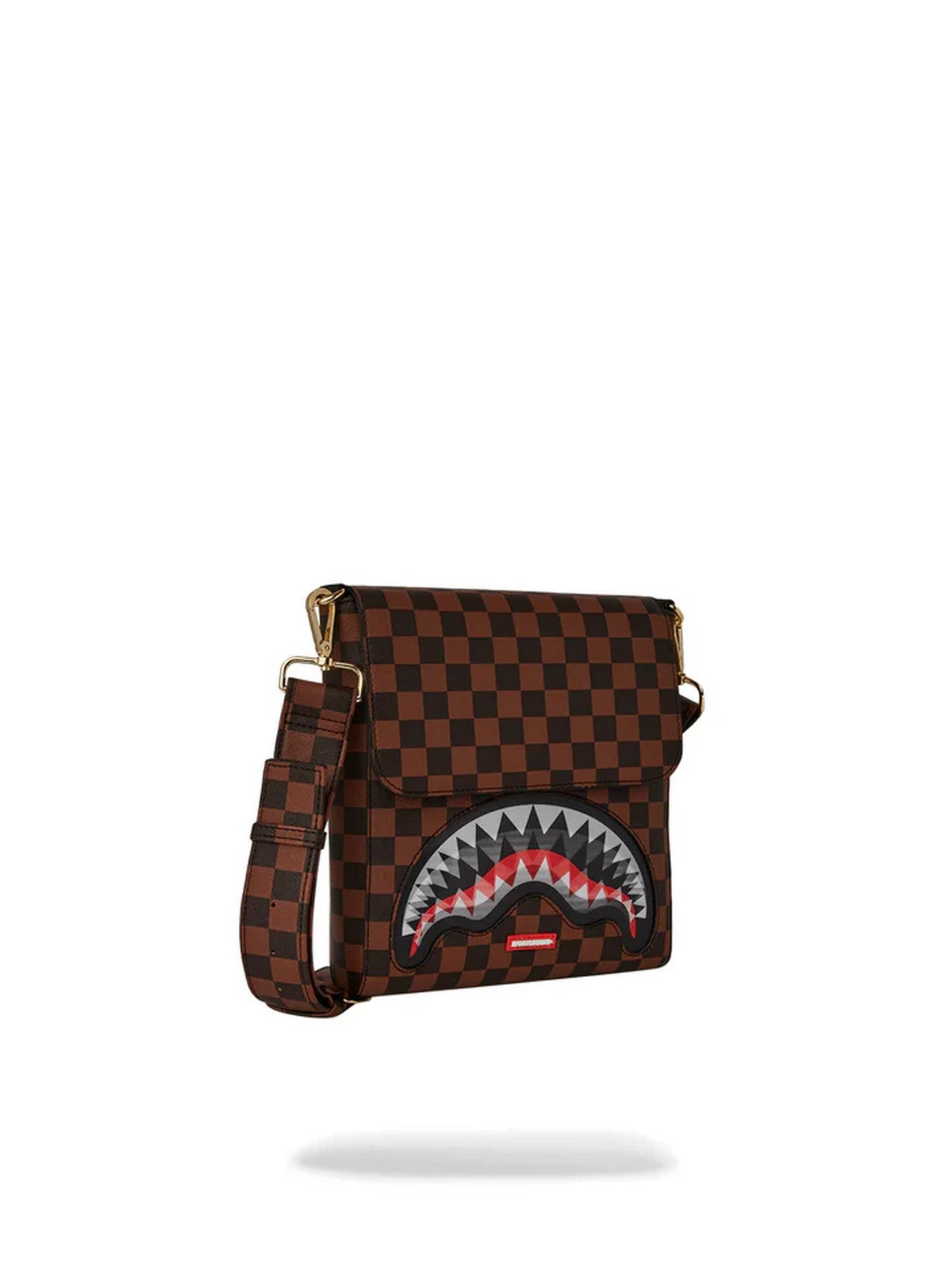 SPRAYGROUND Hommes SIP LENTICULAR CHOMP MESSENGER SLING 910B6522NSZ Marron