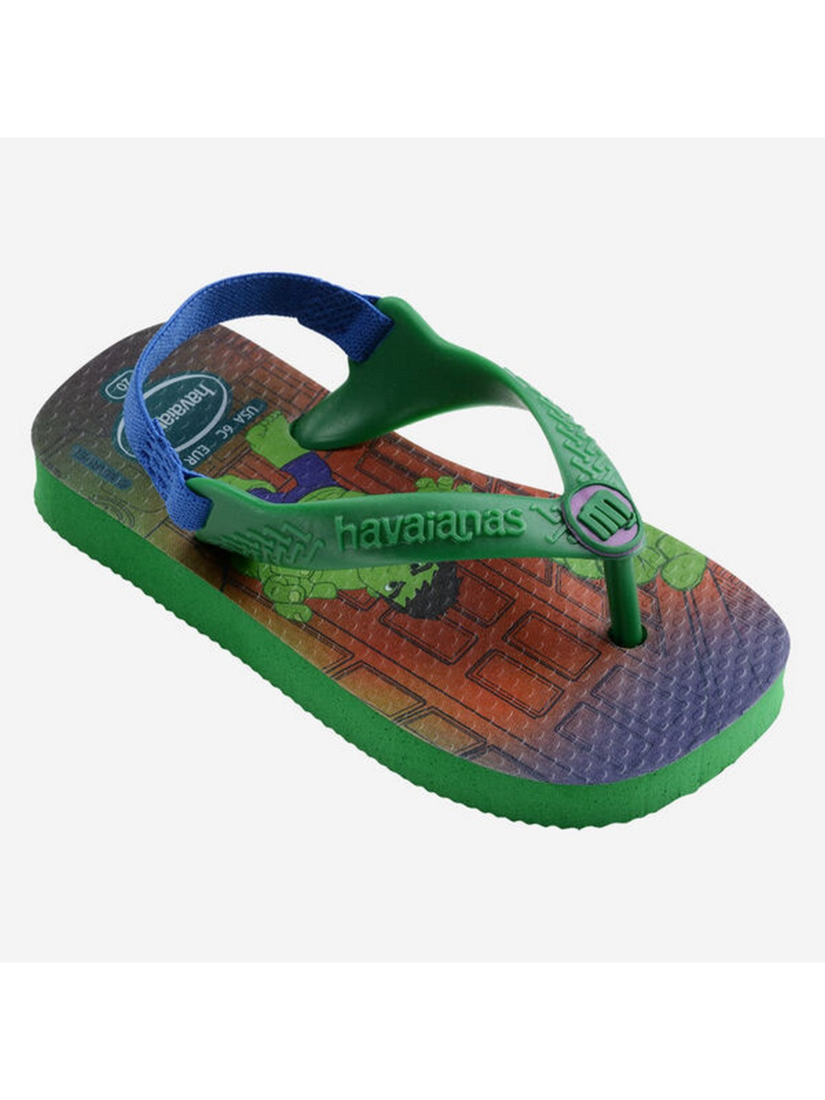 Tongs HAVAIANAS Enfants et adolescents Hav. Baby marvel 4147132.2703 Vert