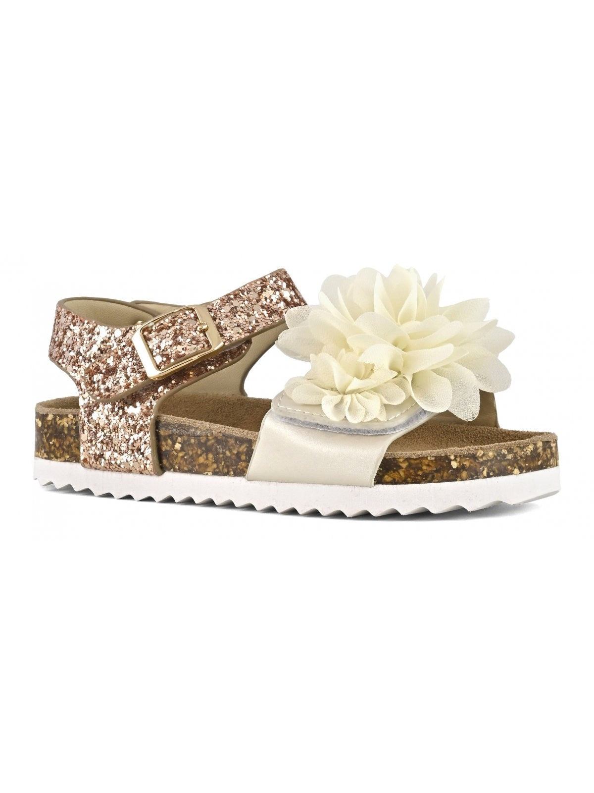 COLORS OF CALIFORNIA - Sandales pour filles avec fleurs HC.2406 NAT Beige