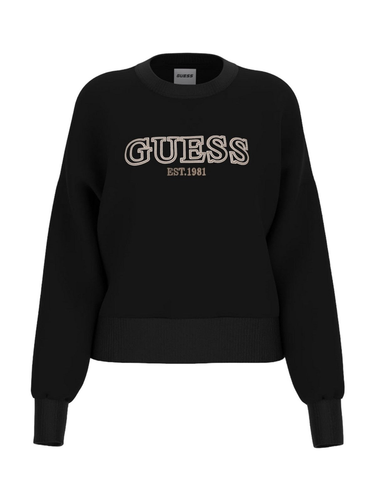 GUESS Sweatshirt Femme MIDGE CN SWEATSHIRT V4BQ03 KCHX0 JBLK Noir