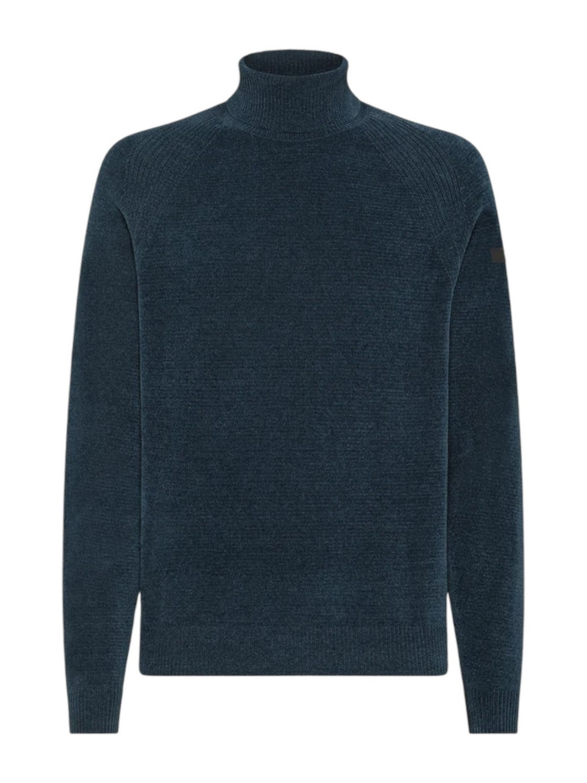 RRD Hommes VELVET TURTLENECK KNIT pull à col roulé W24133 62 Bleu